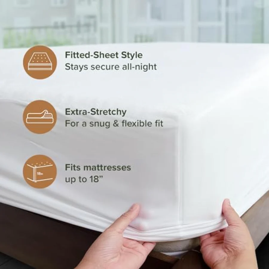 Cotton Mattress Protector Full, view 7