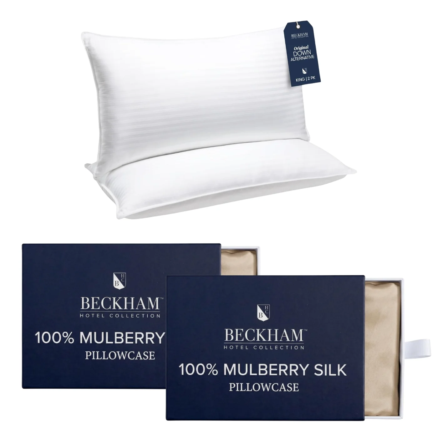 22 Momme 6A Grade Pillowcases King, Champagne