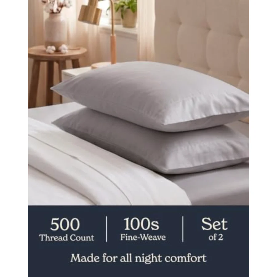 Cool Touch Sateen Pillowcases Queen, view 4