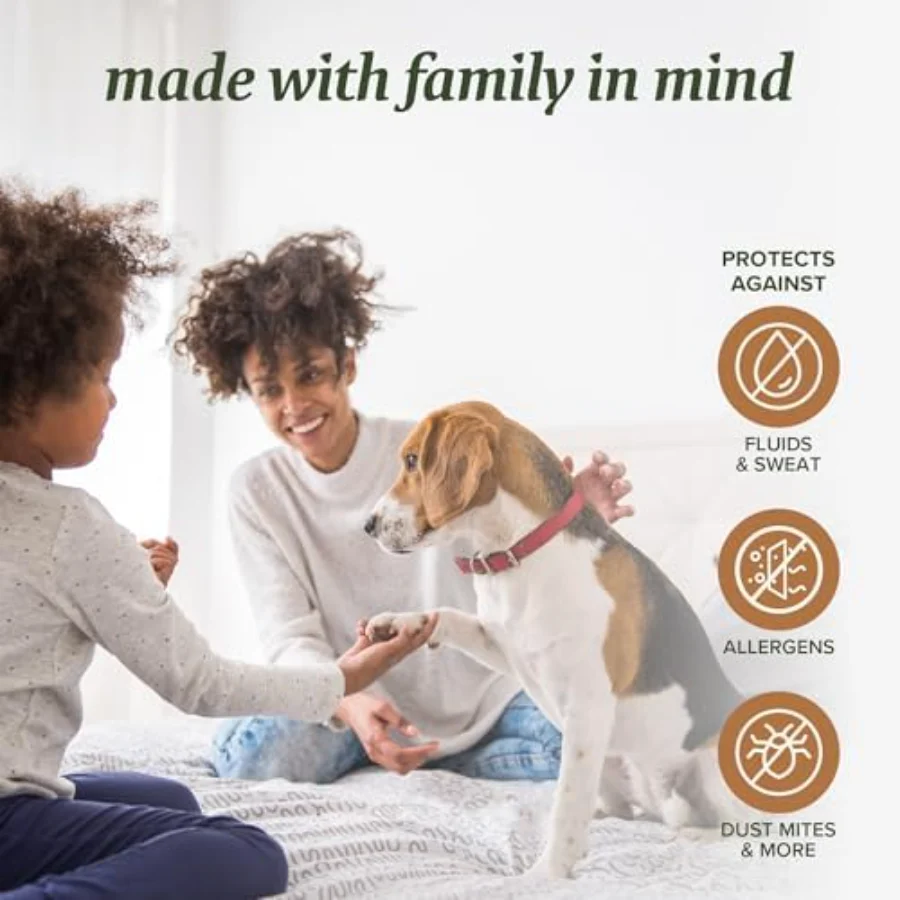 Hotel-Grade Viscose Blend Mattress Protector Full, view 7
