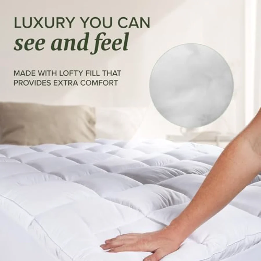 Deep Pocket Mattress Pad Queen, view 4