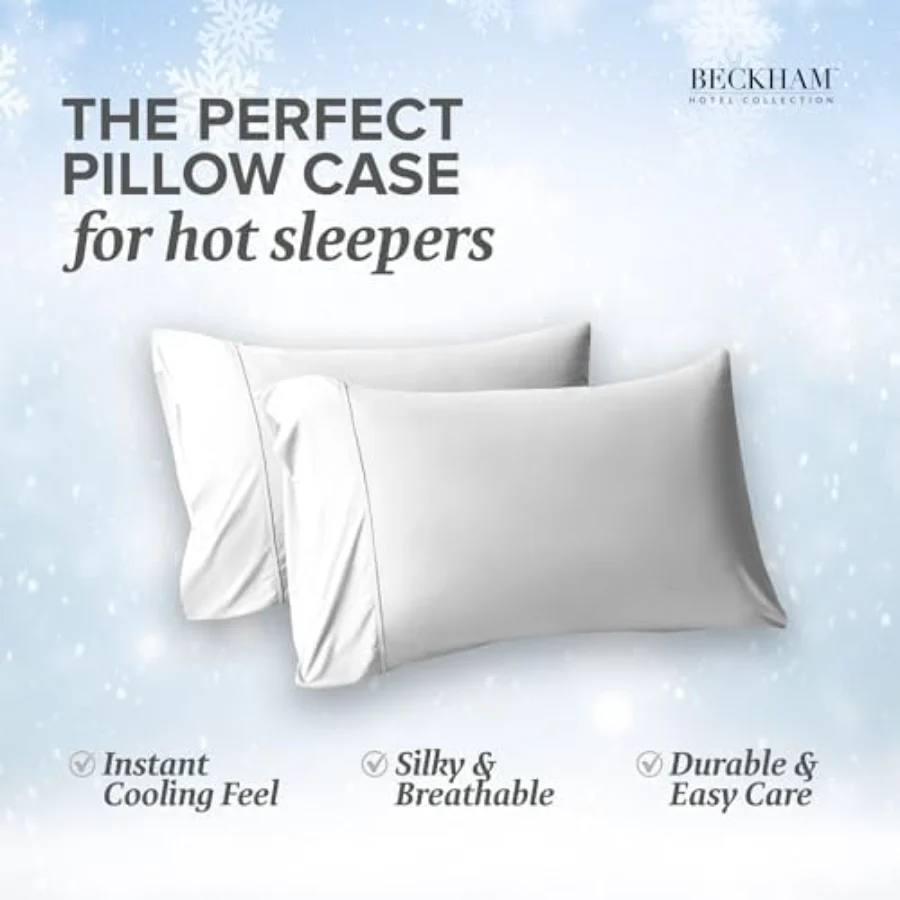 White Pillowcases Queen, CBCM, view 6