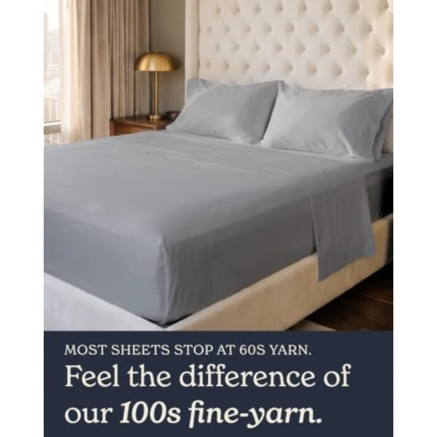 100% Cotton Sheet Set Queen, Set of 4, view 7