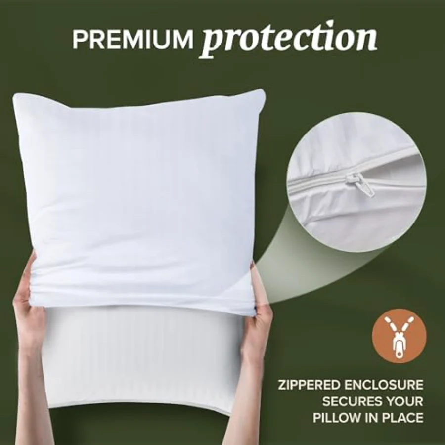 White Pillow Protectors King, view 7