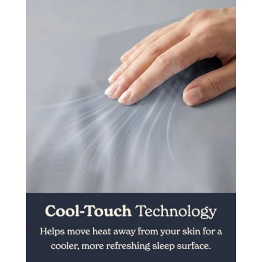 Cooling Pillowcases King, Set of 2, 02 - Light Gray, view 5