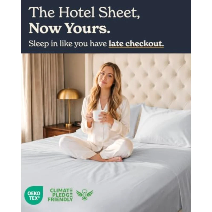 100% Cotton Sheet Set King, view 2
