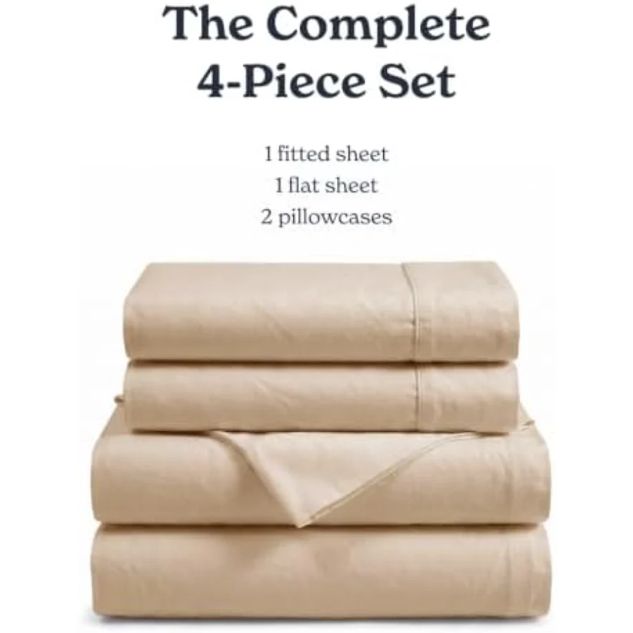 100% Cotton Sheet Set King, Set of 4, view 5