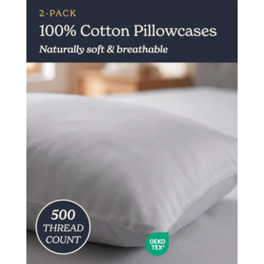 Cool Touch Sateen Pillowcases Queen, view 2