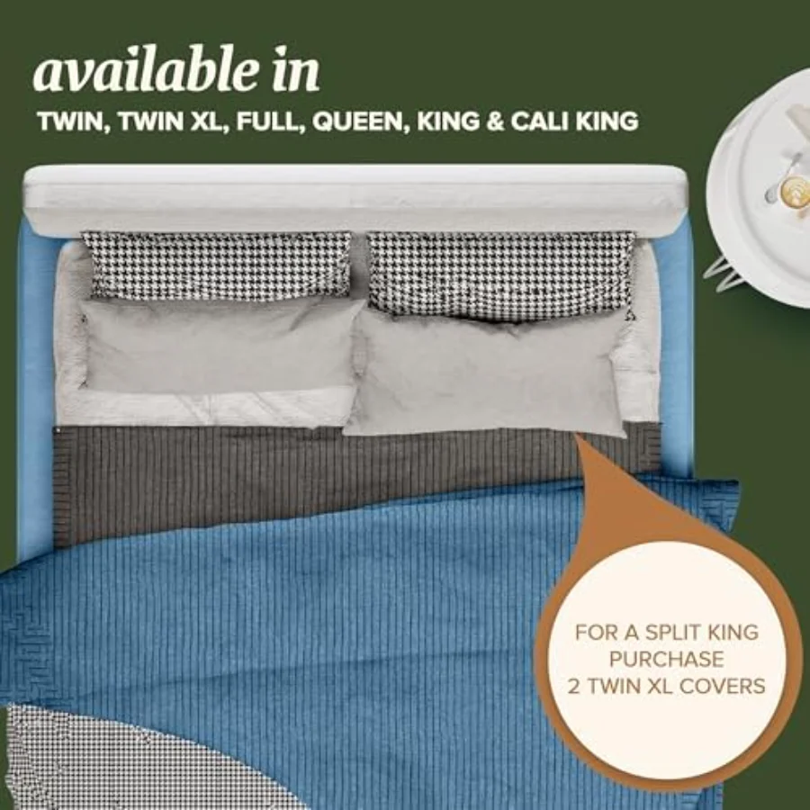 Hotel-Grade Cotton Blend Mattress Protector Full, view 4