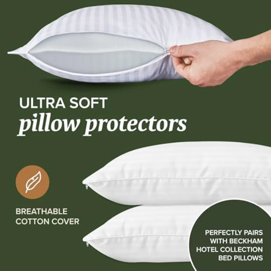 White Pillow Protectors King, 7LV5, view 5