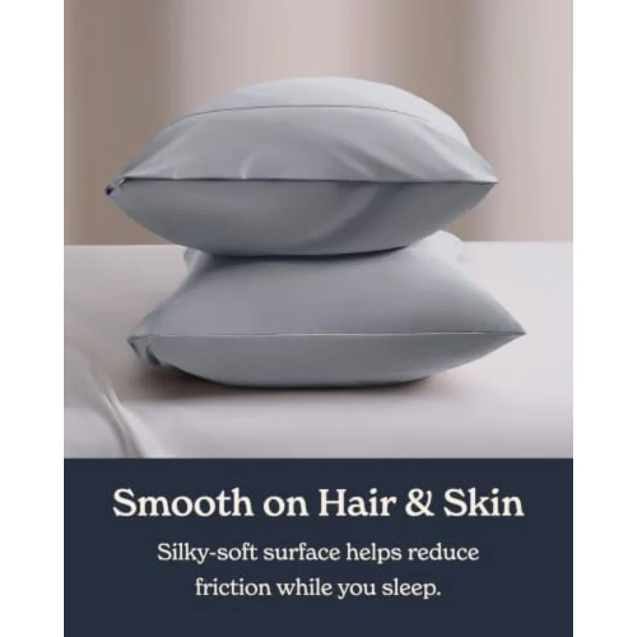 Cooling Pillowcases King, Set of 2, 02 - Light Gray, view 7