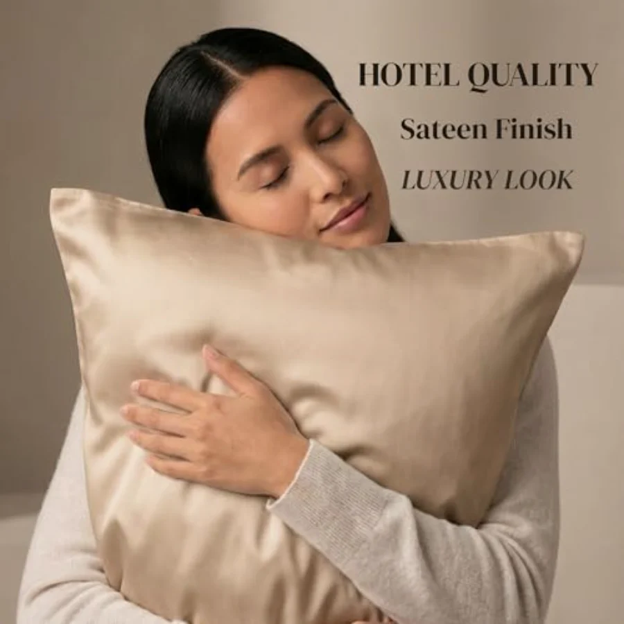 500TC Sateen Pillowcases King, Set of 6, view 7