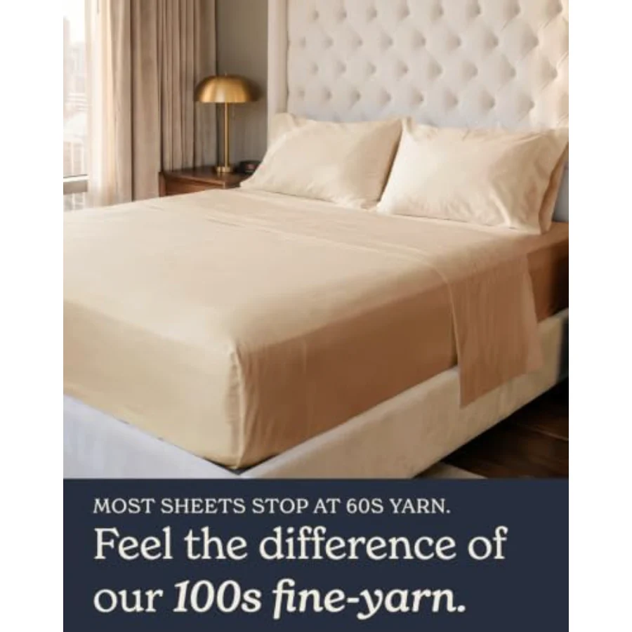 100% Cotton Sheet Set King, Set of 4, view 7