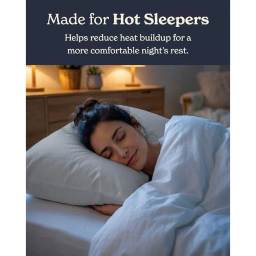 Cooling Pillowcases King, Set of 2, 02 - Light Gray, view 3