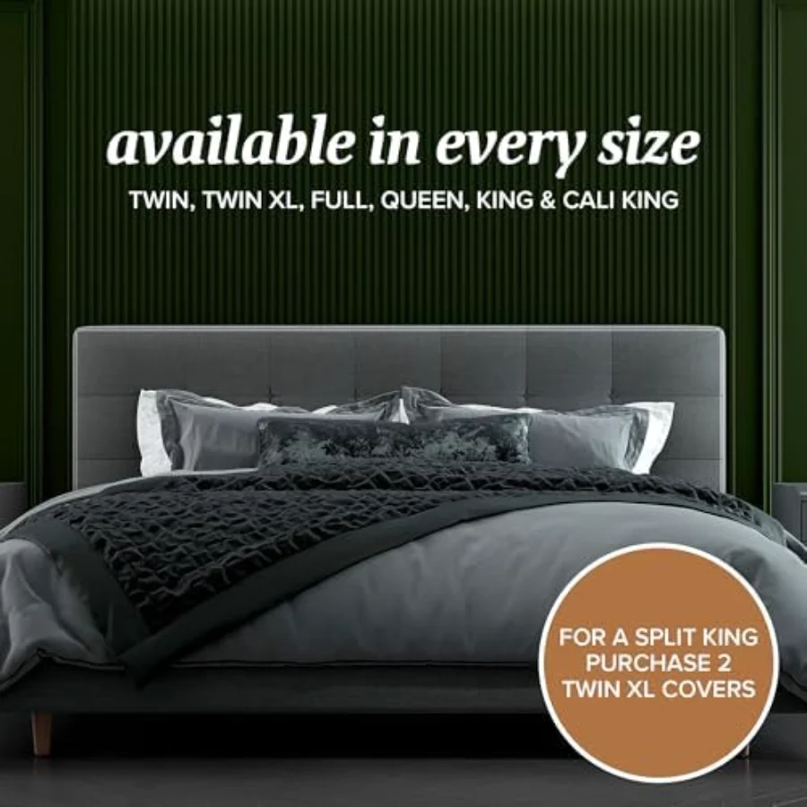 Hotel-Grade Viscose Blend Mattress Protector Full, view 5