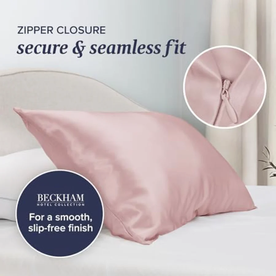 22 Momme 6A Grade Pillowcases King, Cherry Pink, view 5