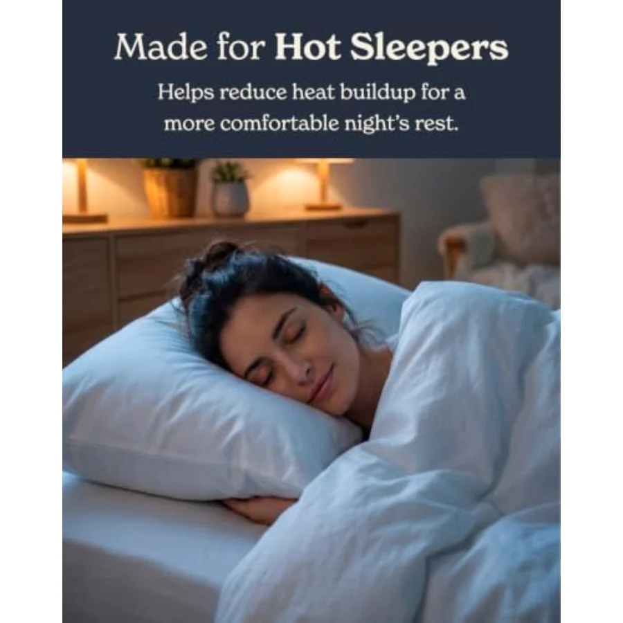 Cooling Pillowcases Standard/Queen, Set of 2, 03 - Gray, view 3