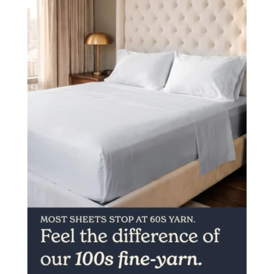 100% Cotton Sheet Set King, view 7
