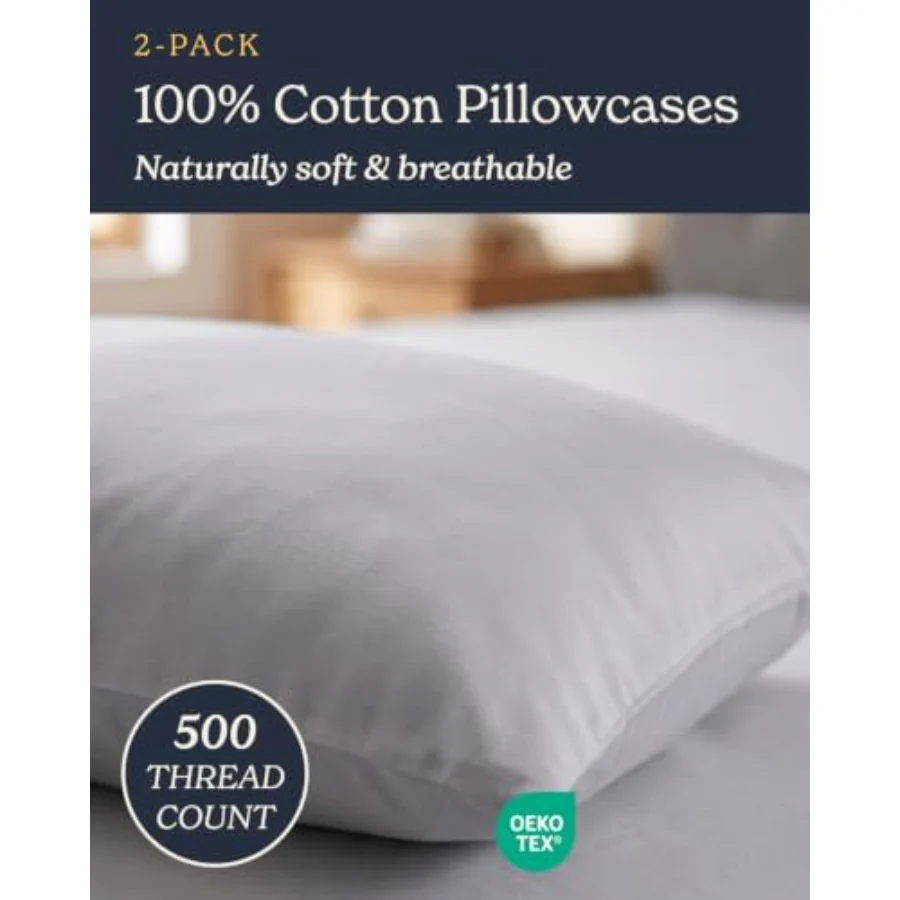 Cool Touch Sateen Pillowcases King, view 2