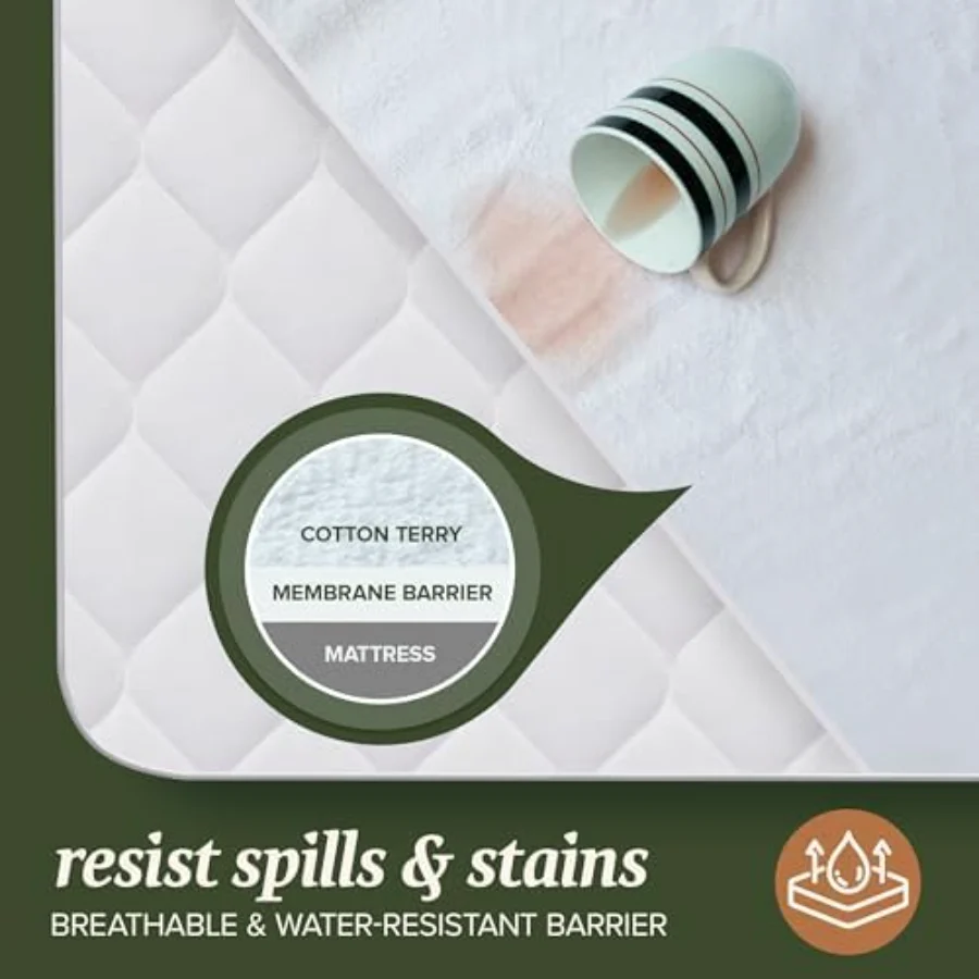 Cotton Mattress Protector Queen, view 6