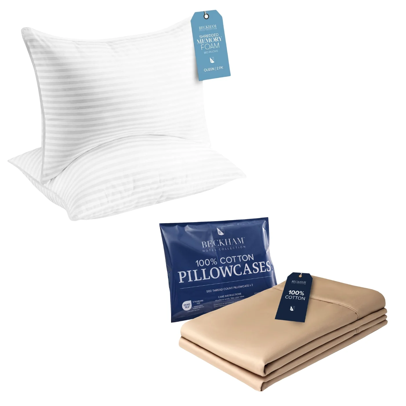 Memory Foam Bedding Bundle Queen