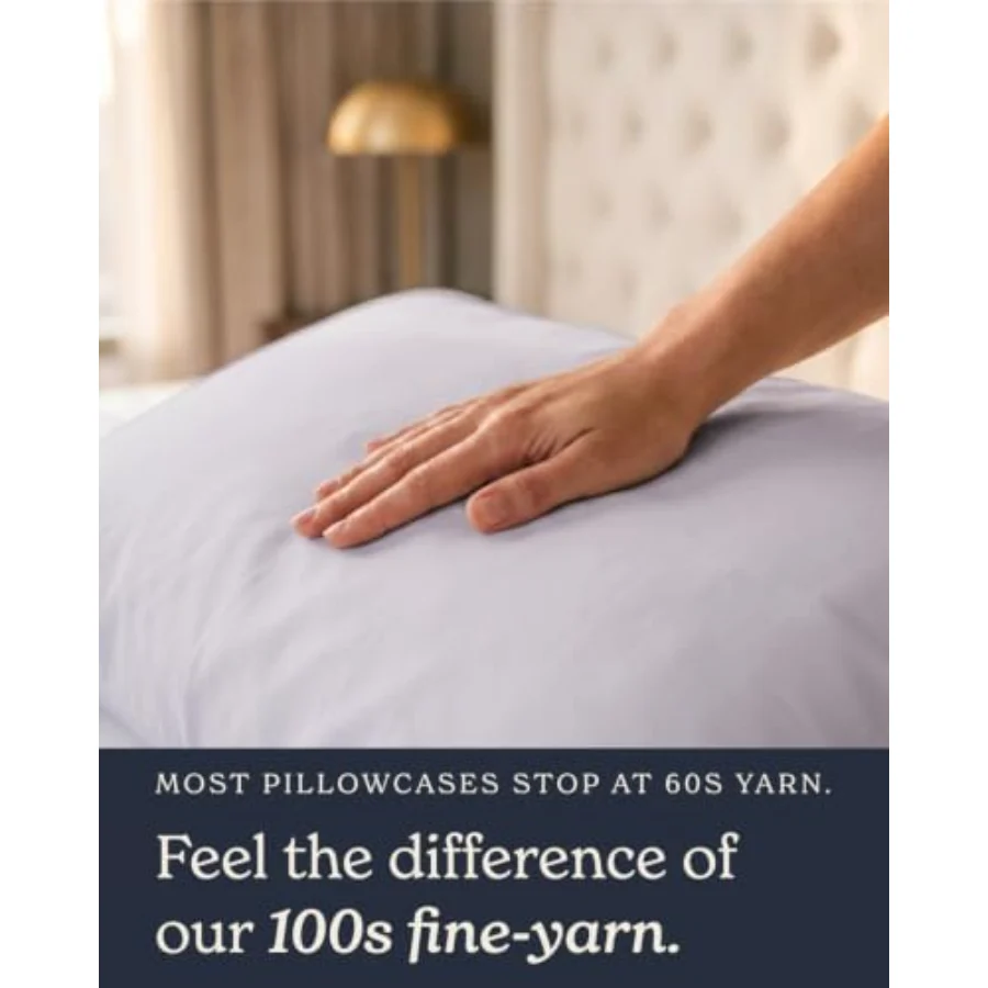 Cool Touch Cotton Sateen Pillowcases King, view 7