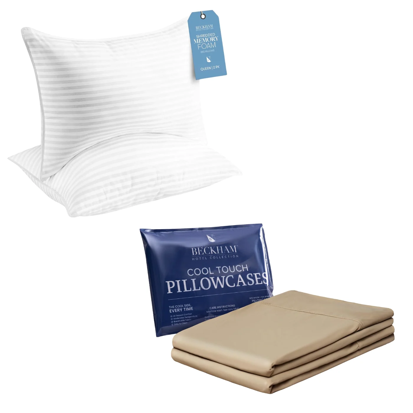 Memory Foam Pillowcases Queen