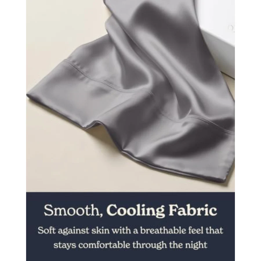 Cooling Pillowcases King, Set of 2, 04 - Dark Gray, view 2