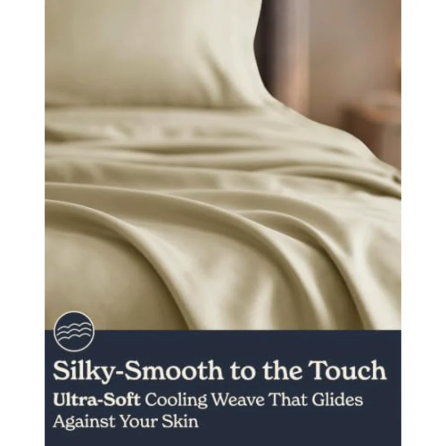 Cooling Sheet Set Queen, Set of 4, 05 - Sand, view 3