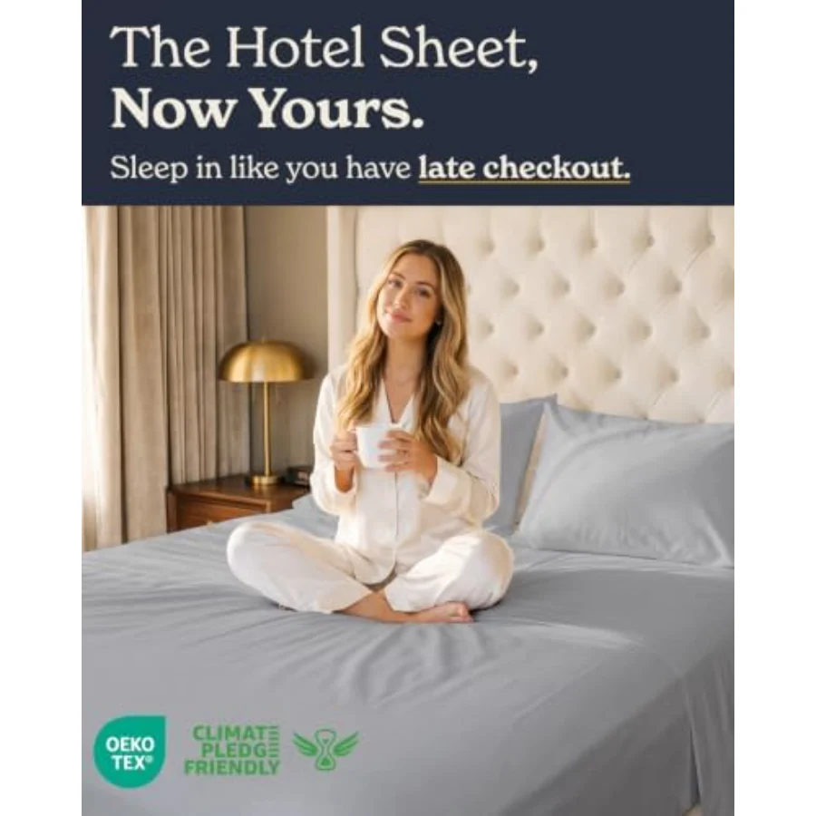 100% Cotton Sheet Set Queen, Set of 4, view 2