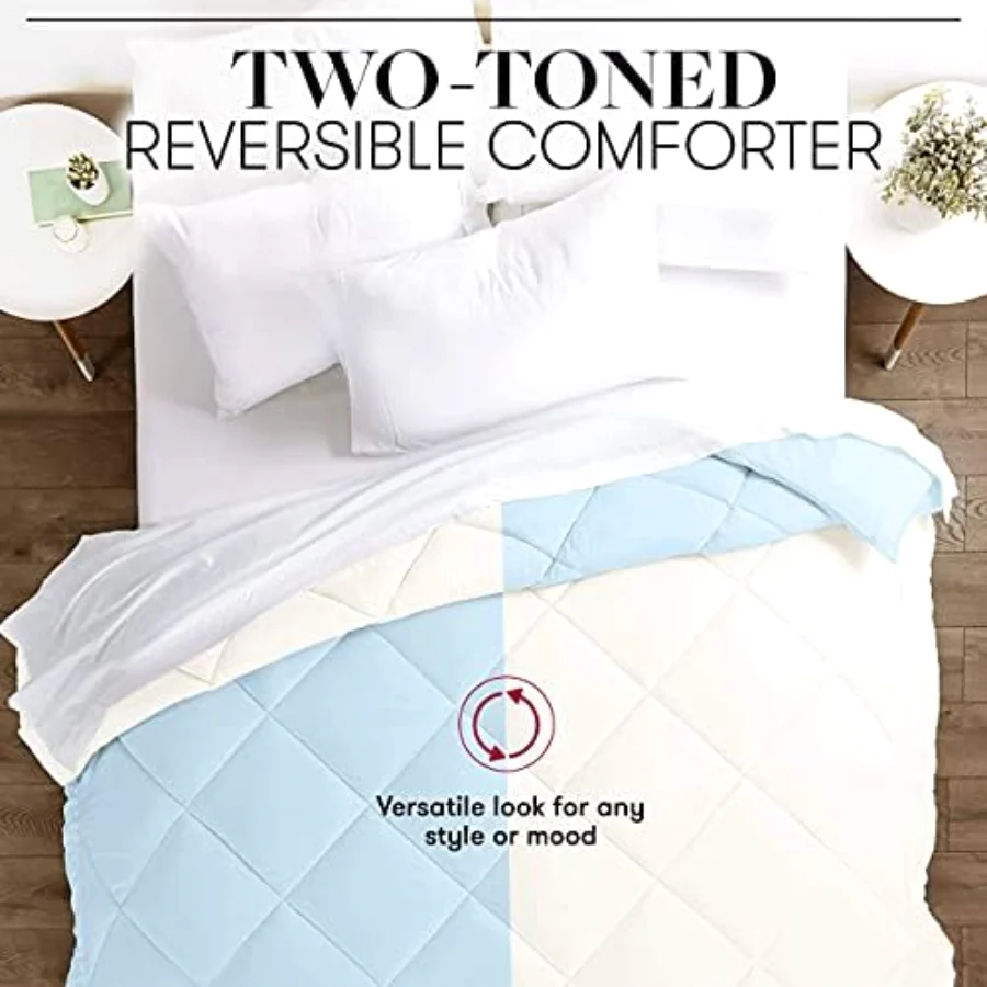 Goose Down Alternative Reversible Comforter Full/Queen, view 3