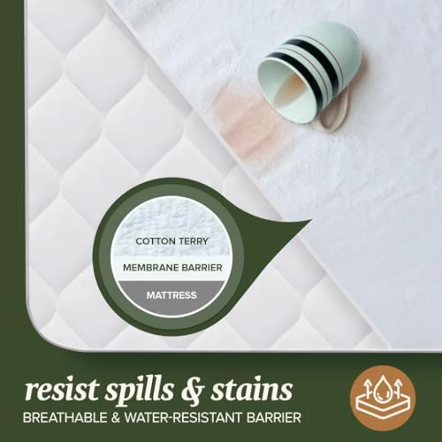Cotton Mattress Protector Cal King, view 6