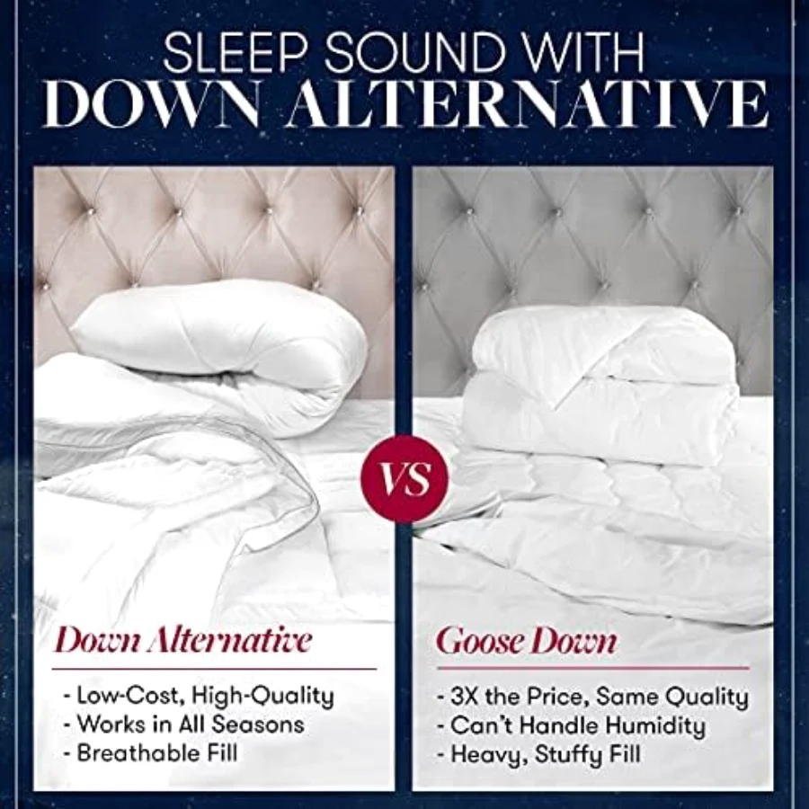 Goose Down Alternative Reversible Comforter Full/Queen, view 6