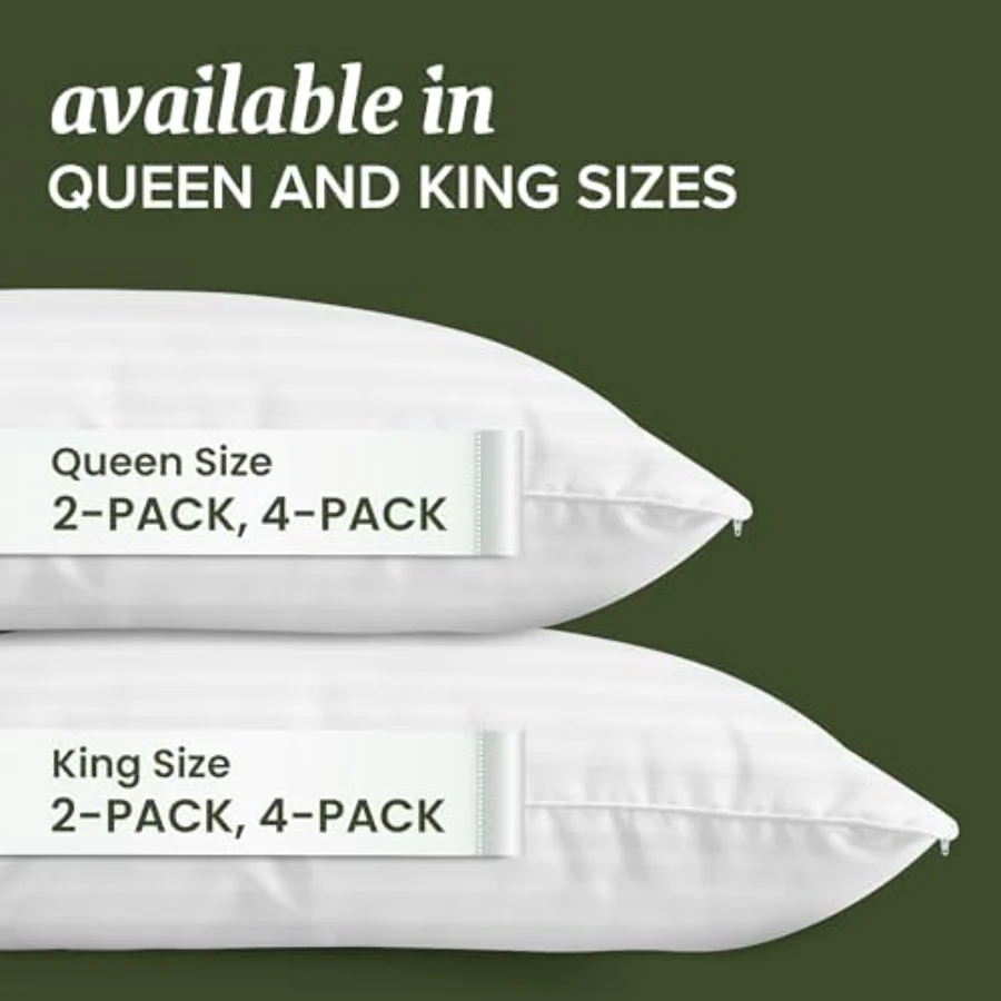 White Pillow Protectors Queen, view 7