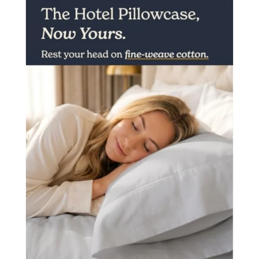 Cool Touch Cotton Sateen Pillowcases King, view 3