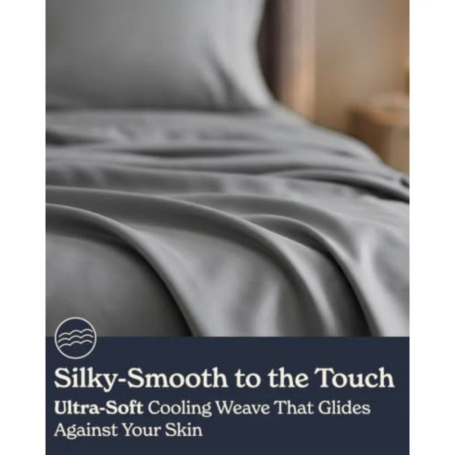 Cooling Sheet Set Queen, Set of 4, 04 - Dark Gray, view 3