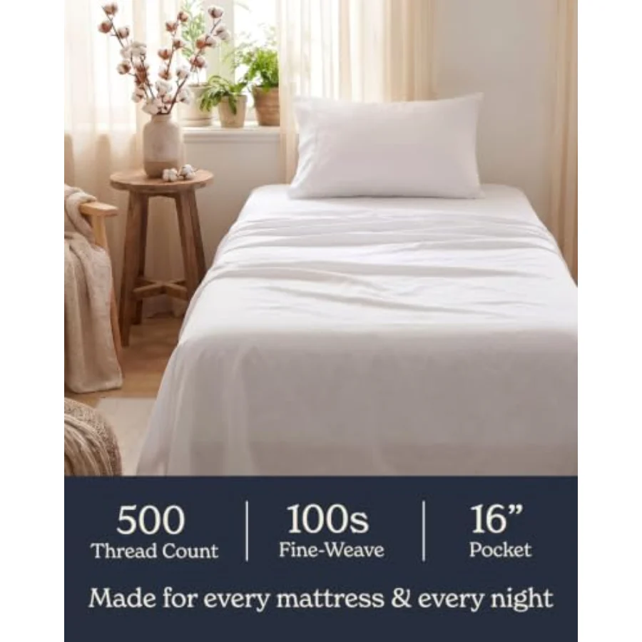 100% Cotton Sheet Set Twin XL, view 4