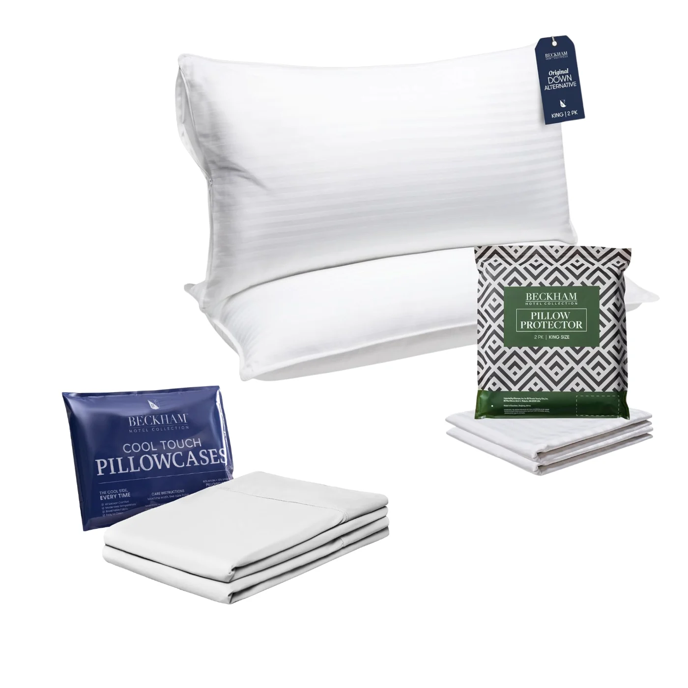 White Pillow Protectors King, 7LV5