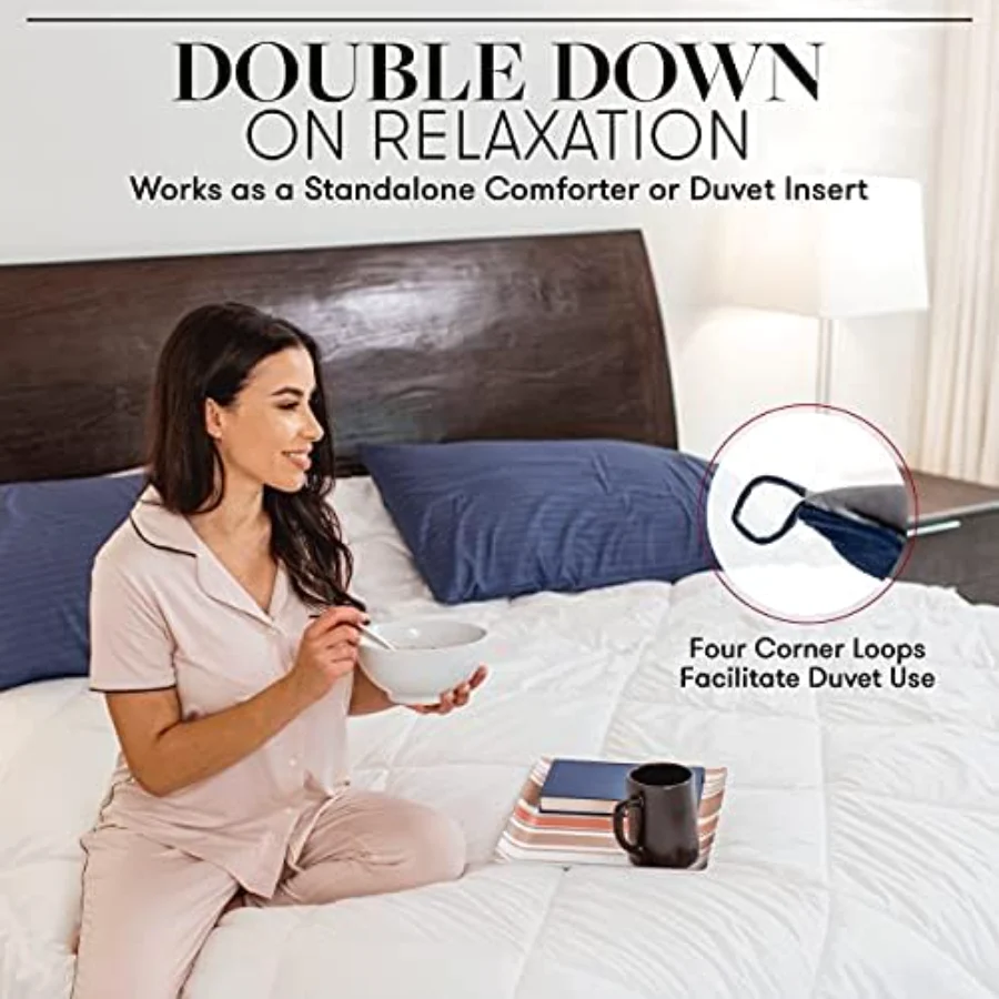 Goose Down Alternative Reversible Comforter Twin/Twin XL, view 4
