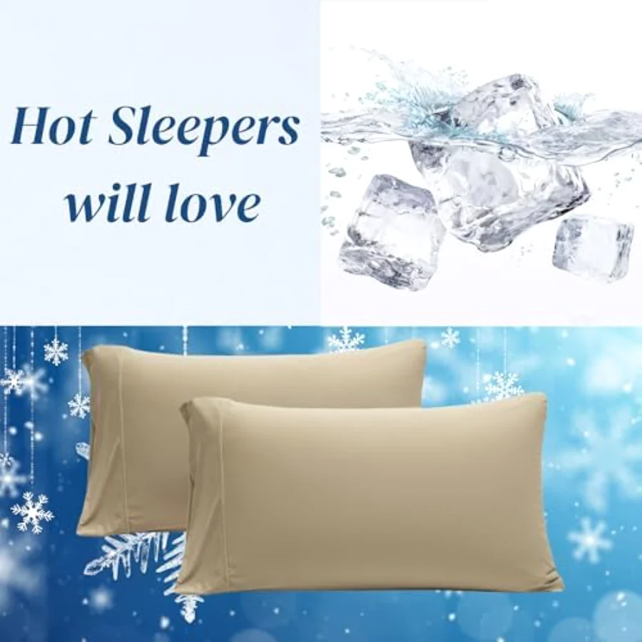 Memory Foam Pillowcases King, Set of 2, view 6