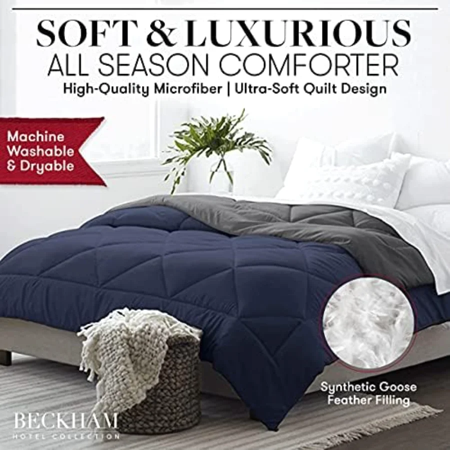 Goose Down Alternative Reversible Comforter Full/Queen, view 2