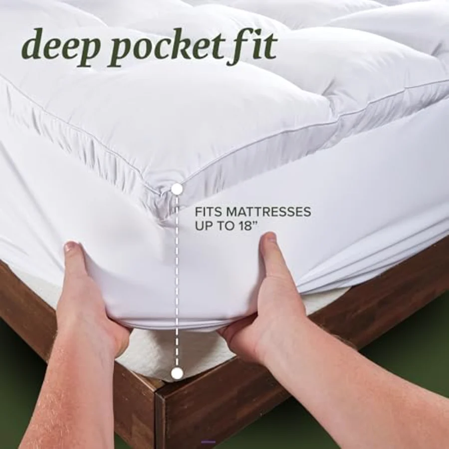 Deep Pocket Mattress Pad Cal King, MCQP, view 3