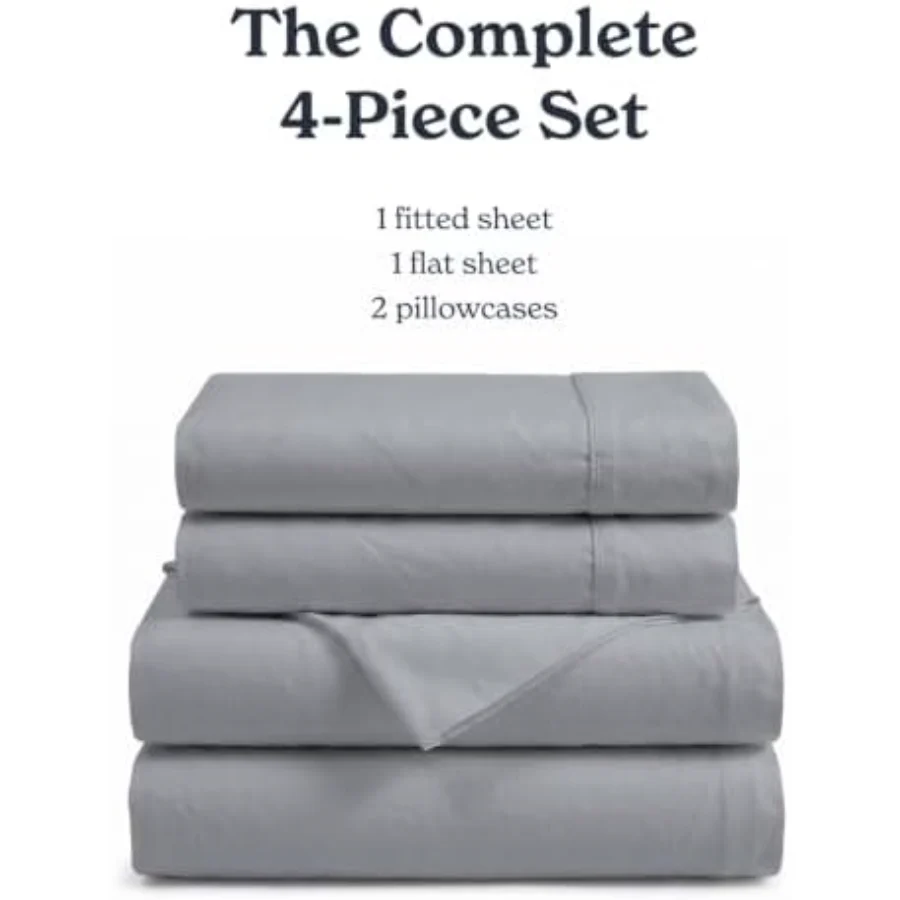 100% Cotton Sheet Set Queen, Set of 4, view 5