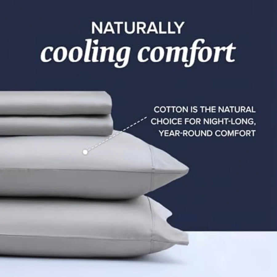 Cotton Pillowcases King, Set of 4, view 3
