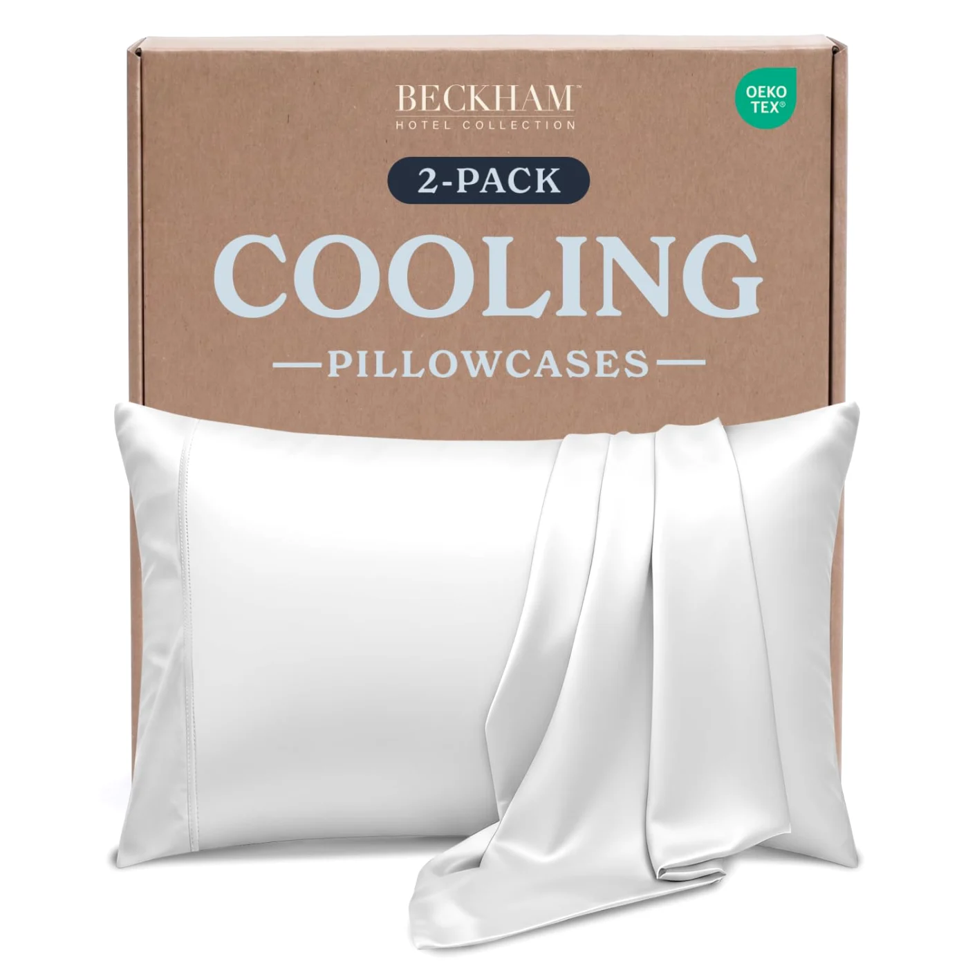 Cooling Pillowcases Standard/Queen, Set of 2, 03 - Gray