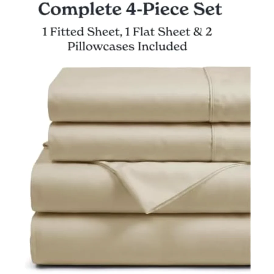 Cooling Sheet Set Queen, Set of 4, 05 - Sand, view 6