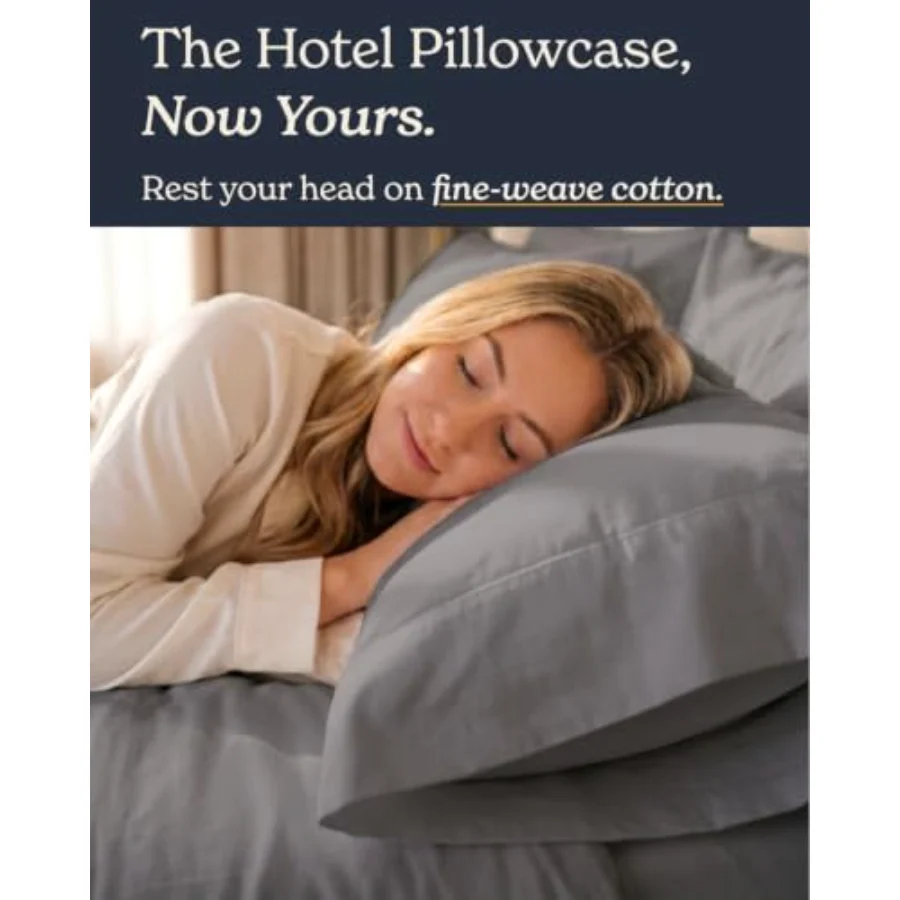 Cool Touch Sateen Pillowcases Queen, Set of 2, view 3
