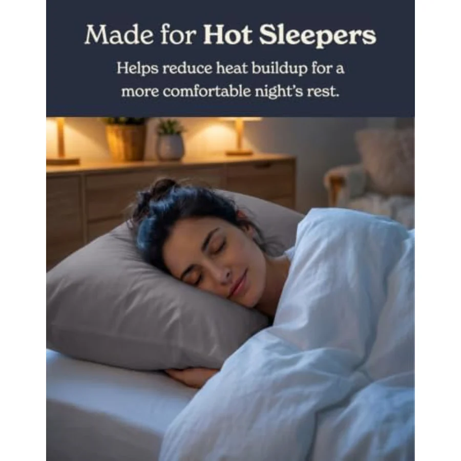 Cooling Pillowcases King, Set of 2, 04 - Dark Gray, view 3