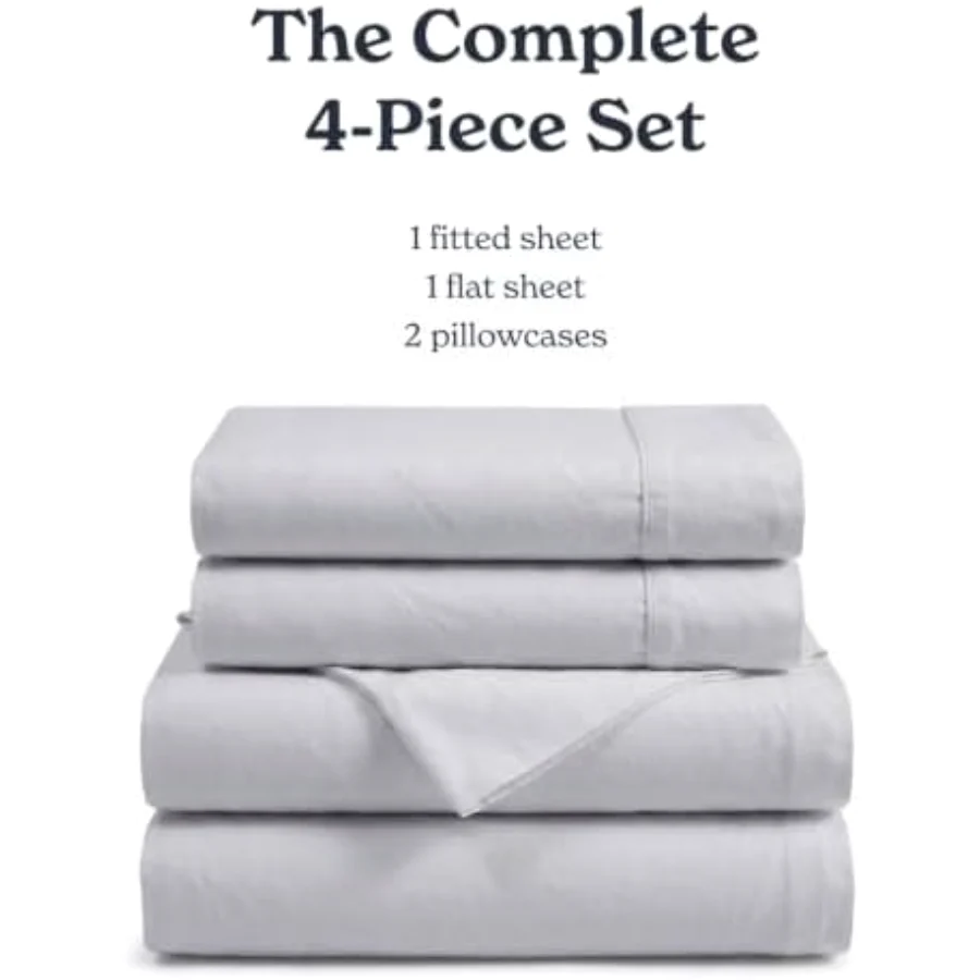 100% Cotton Sheet Set King, view 5